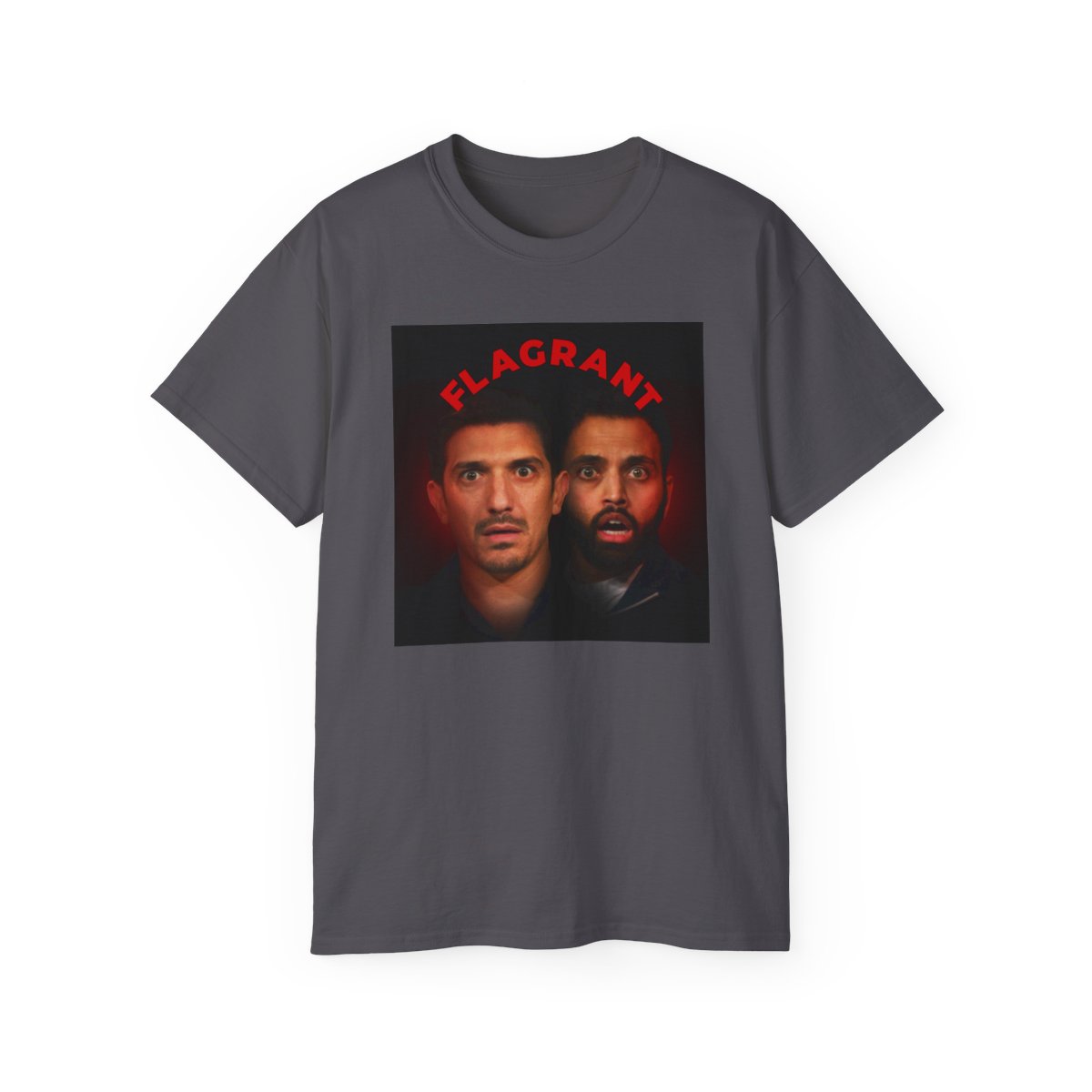 Flagrant Faces Tee | Podcast Hosts Portrait Shirt | Flagrant Podcast - Official T-Shirts merchandise