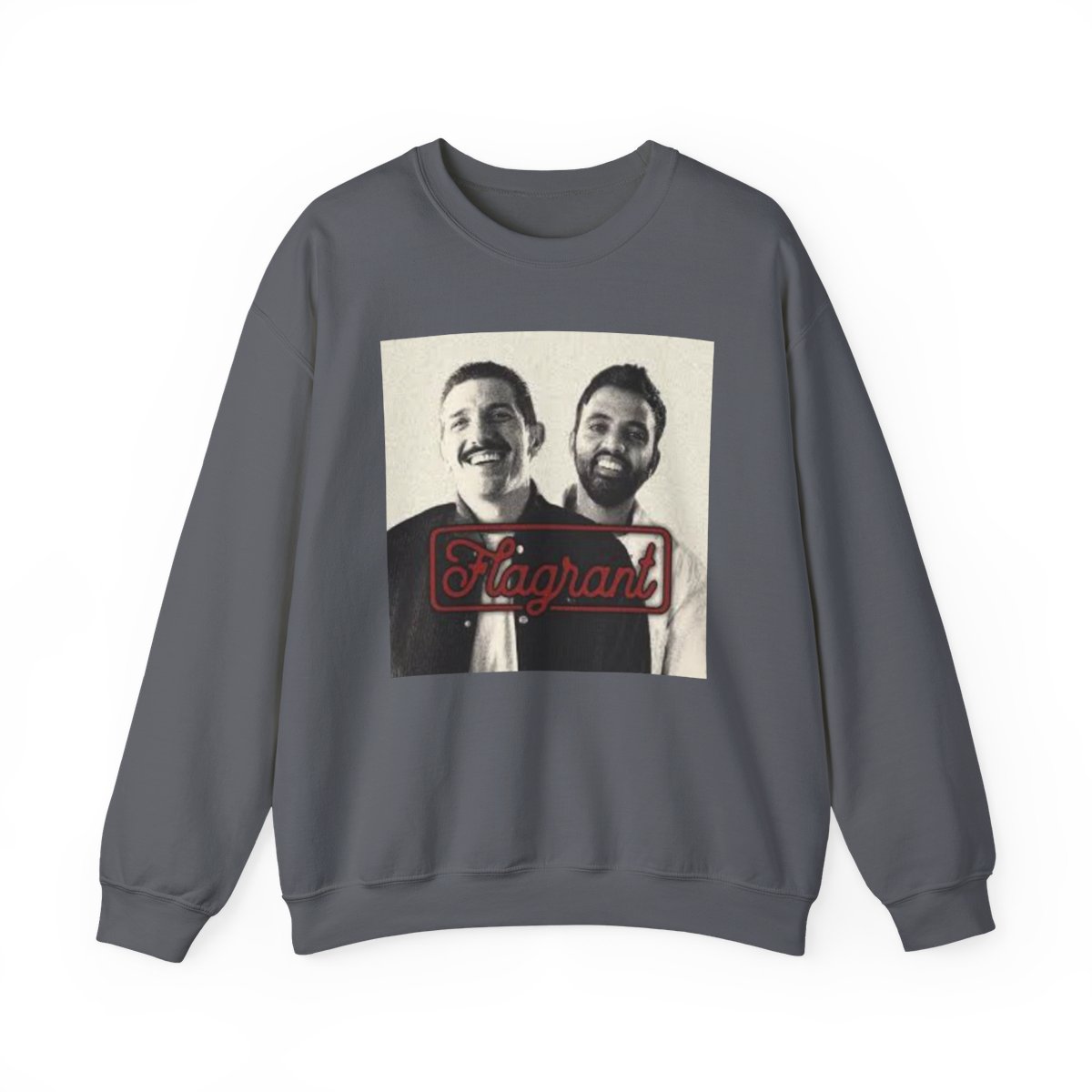 Vintage Portrait 'Immigrant' Crewneck Sweatshirt | Photo Print | Flagrant Podcast - alternate angle 3, merchandise