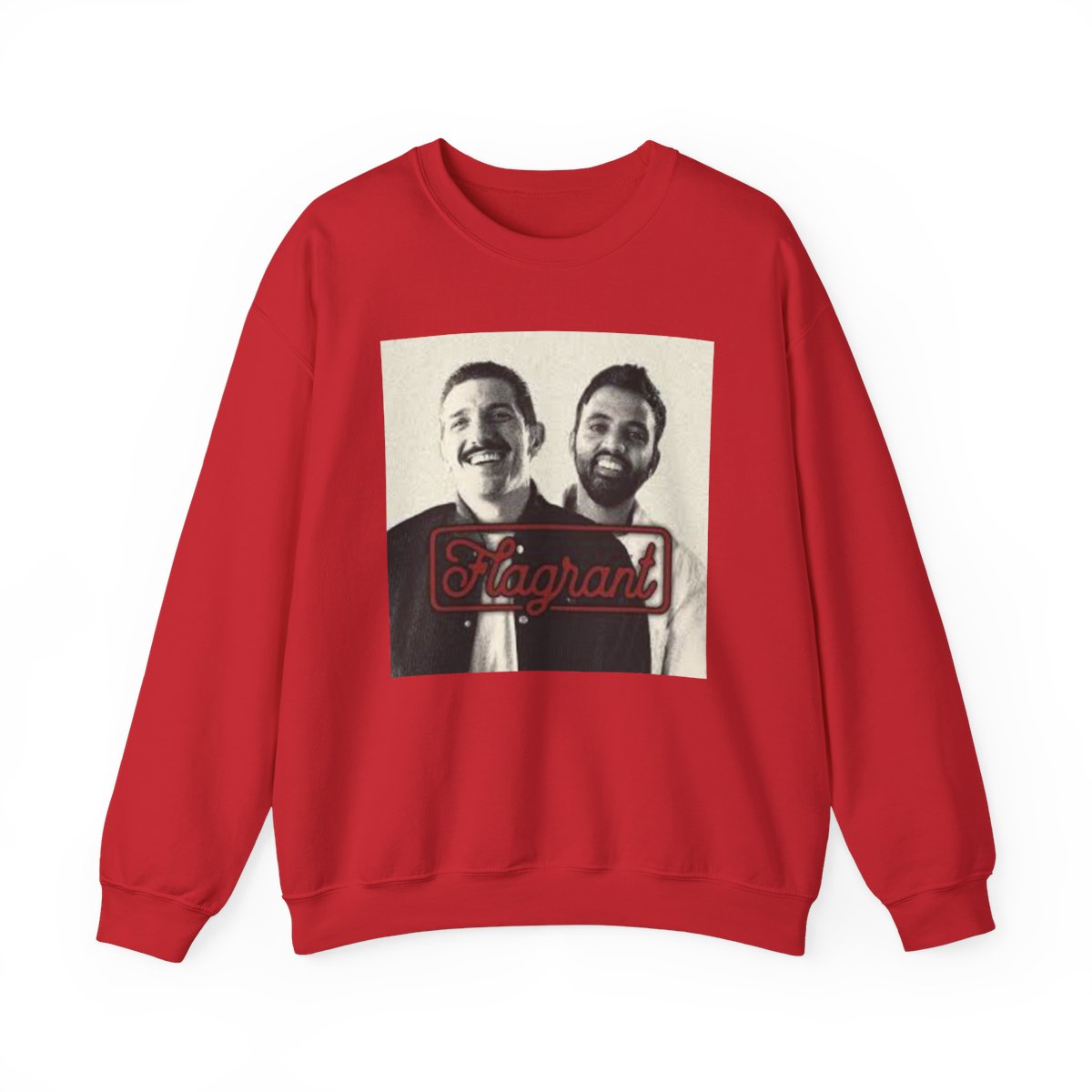 Vintage Portrait 'Immigrant' Crewneck Sweatshirt | Photo Print | Flagrant Podcast - alternate angle 4, merchandise